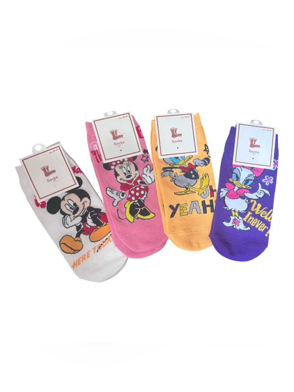 Disney Character Ankle Socks – Mickey Minnie Donald & Daisy
